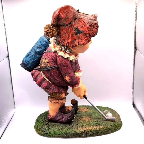 LAAF Collection Efteling Holland LUTT the GOLFER Gnome Figure Figurine Statue - Picture 4 of 12